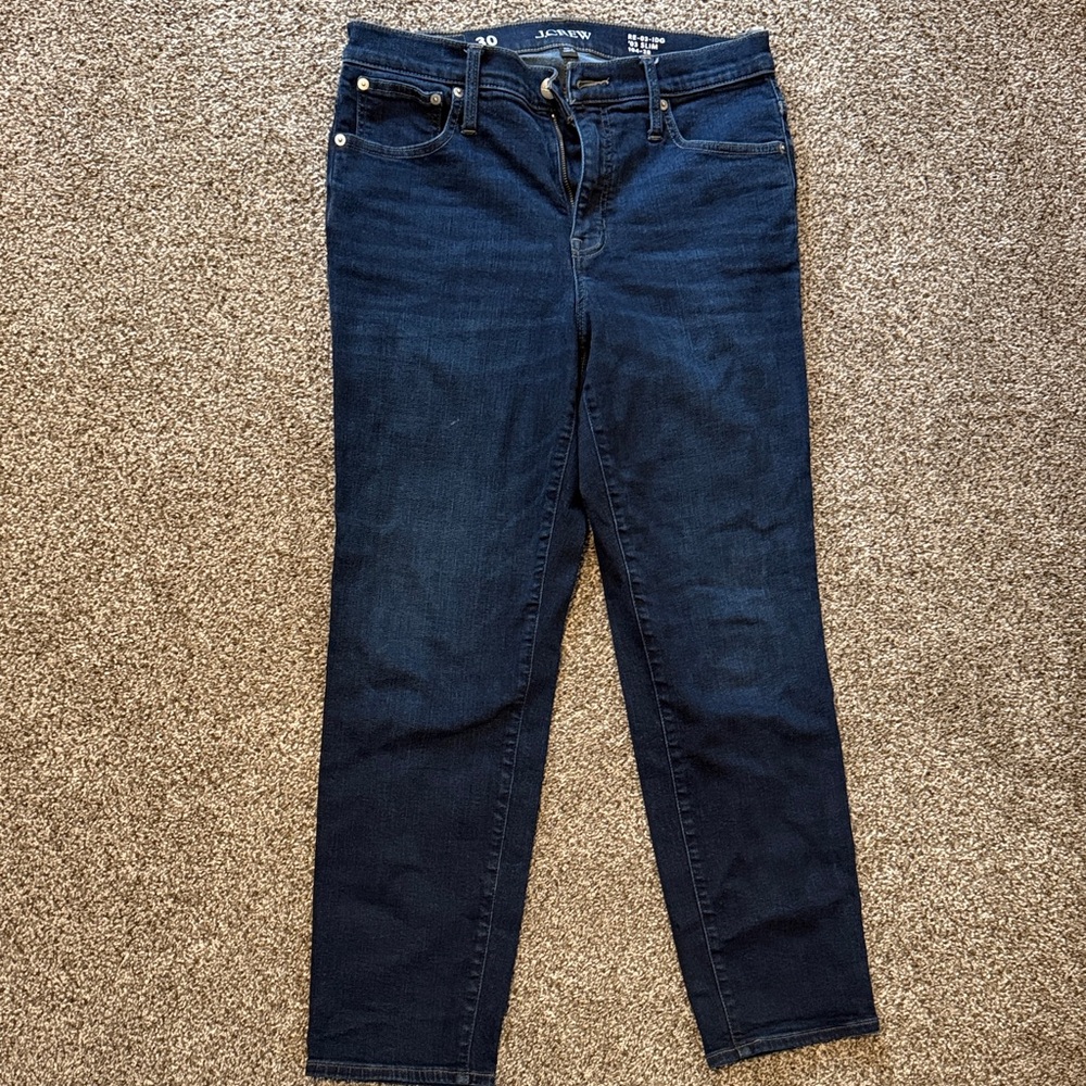J. Crew Dark Blue Straight-Leg Women’s Jeans Size 30 10/12